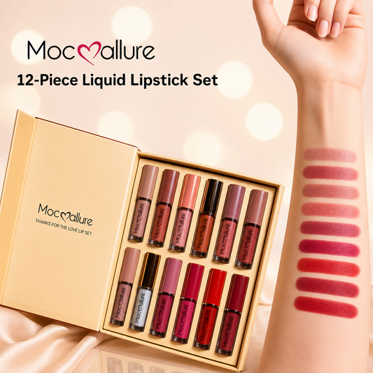 Mocallure 12-Piece Liquid Lip Gloss Set