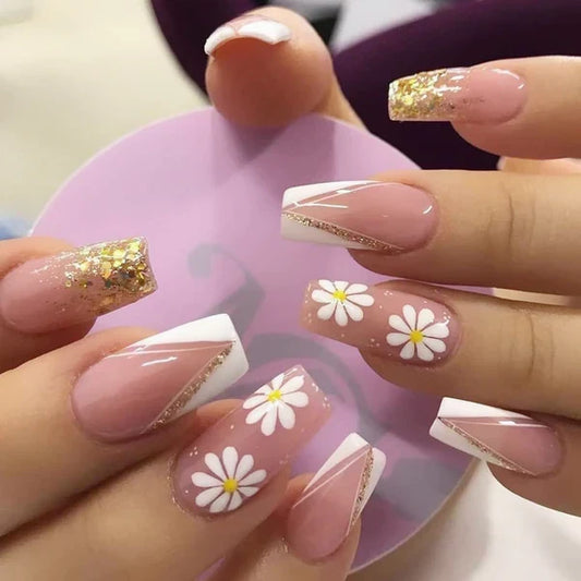 Fancy Artificial Nails – 576 Pcs