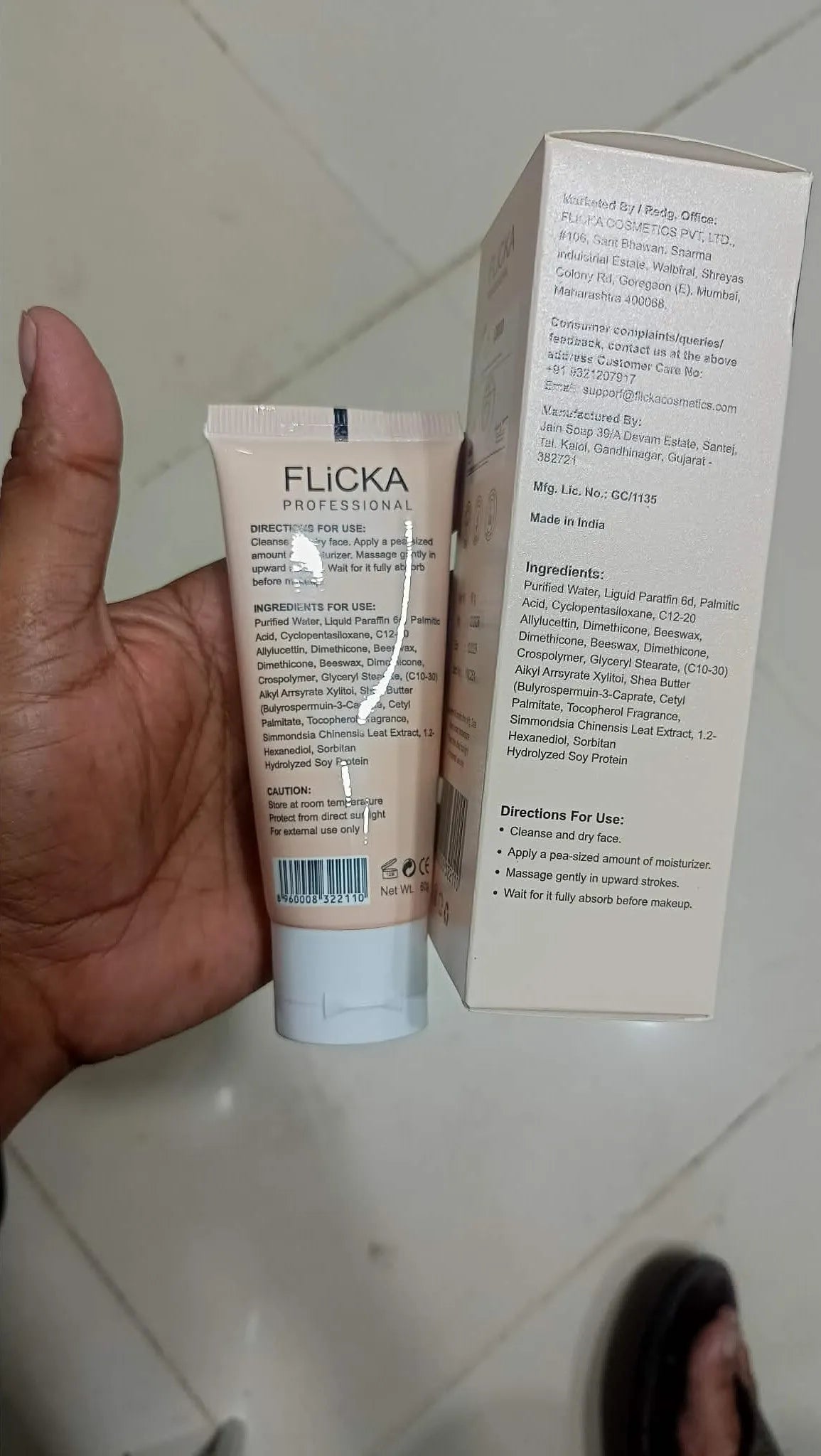 Flicka Silk Touch Concentrate – Moisturizer & Primer