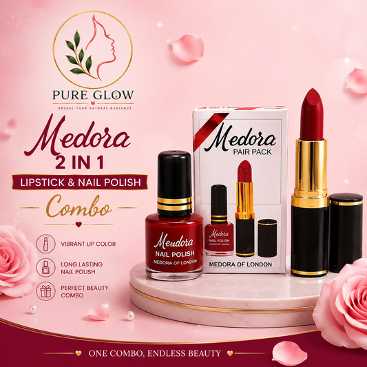 Medora 2 in 1 Lipstick & Nail Polish Combo