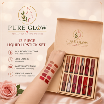 Mocallure 12-Piece Liquid Lip Gloss Set