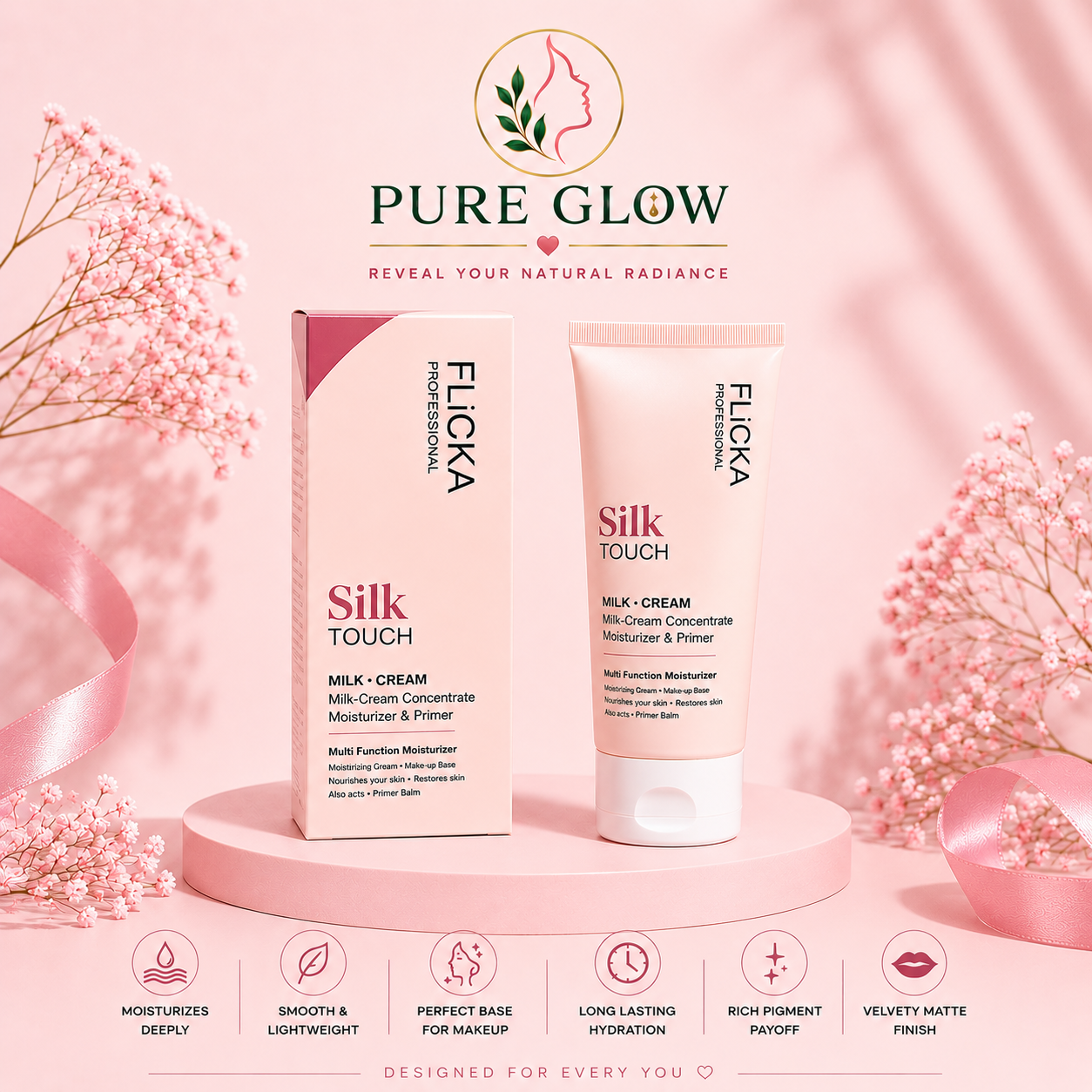 Flicka Professional Silk Touch Milk-Cream - 60 gm