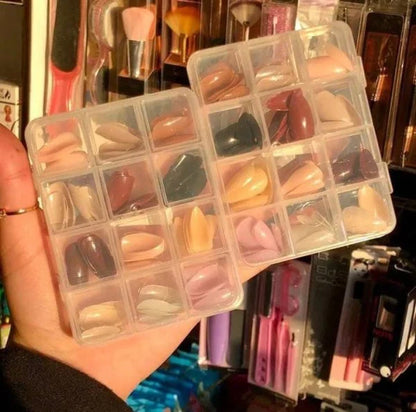 Fancy Artificial Nails – 576 Pcs
