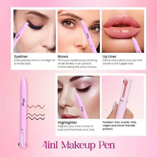 4 In 1 Makeup Pen - Waterproof Makeup Pen